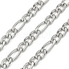 304 Stainless Steel Figaro Chains CHS-B012-03A-P-1