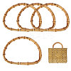 Bamboo Stick D Ring Bag Handles LS-PURS-WH0816-004-1