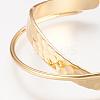 Brass Cuff Bangle BJEW-P168-B05-2