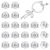 20Pcs Rhodium Plated 925 Sterling Silver Friction Ear Nuts FIND-ME0001-05-1