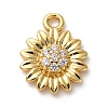 Brass Micro Pave Cubic Zirconia Pendants X-KK-I276-03G-01-1
