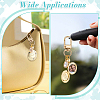 4Pcs Brass Locket Pendants & Alloy Rhinestone Pendant Decorations HJEW-NB00322-5