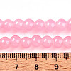 Baking Paint Imitation Jade Glass Round Bead Strands DGLA-Q021-6mm-03-4