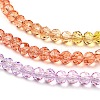 Transparent Painted Glass Beads Strands DGLA-A034-T4mm-A12-4