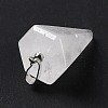 Natural Quartz Crystal Pendants G-F714-02F-4