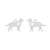 Non-Tarnish 304 Stainless Steel Puppy Silhouette Charms LS-STAS-Q201-T086-1