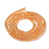 Electroplate Transparent Glass Beads Strands LS-GLAA-H021-01B-FR06-5