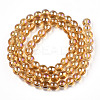 Electroplate Transparent Glass Beads Strands GLAA-T032-T6mm-AB08-3