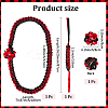 Polyester Graduation Honor Ribbon & Braided Bracelets & Brooch Sets AJEW-WH20816-001B-2