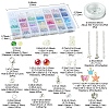 DIY Alloy Enamel & Glass & CCB Plastic Bracelets Jewelry Making Kits DIY-FS0007-50-4