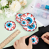 BENECREAT 10Pcs 3 Style Bloodshot Eyeball Iron on/Sew on Patches DIY-BC0009-72-3