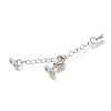 Brass Lobster Claw Clasps KK-K388-61P-2