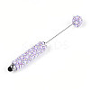 ABS Imitation Pearl & Polymer Clay Pave Rhinestone Touch Screen Stylus AJEW-T013-06E-1