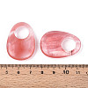 Cherry Quartz Glass Large Hole Pendants G-N348-06B-03-3