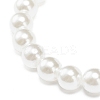 12Pcs 12 Style ABS Plastic Pearl Round Beaded Stretch Bracelets Set BJEW-JB08961-7