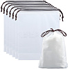 10Pcs PE Velvet Drawstring Storage Bags ABAG-SP0001-34B-1