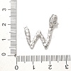 Rack Plating Brass Micro Pave Cubic Zirconia European Dangle Charms KK-L210-015P-W-3