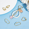 6Pcs 3 Styles Brass Screw Carabiner Lock Charms KK-UN0002-01-2