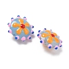 Baking Paint Glass Enamel Beads LAMP-S080-03B-3