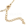 PVD Vacuum Plating 304 Stainless Steel Flat Round Pendant Necklaces X-NJEW-M187-02G-2