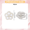 50Pcs Alloy & Resin & Rhinestone Shank Buttons DIY-CA0006-95-2