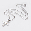 304 Stainless Steel Pendant Necklaces STAS-I075-30P-1