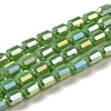 Electroplate Glass Beads Strands EGLA-D031-01-2