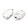 304 Stainless Steel Pendant Cabochon Settings STAS-T067-19P-2