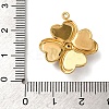 304 Stainless Steel Rhinestone Pendants STAS-L299-03G-3