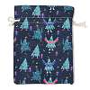 Christmas Theme Cloth Printed Storage Bags LS-ABAG-F010-02C-05-1