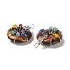 Natural Tiger Eye Pendants G-A031-01P-06-3