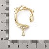 Brass Micro Pave Clear Cubic Zirconia Bead Frame LS-KK-K371-49G-4