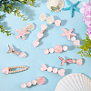 2 Bags 2 Styles Resin & Alloy Alligator Hair Clips AJEW-CY0001-39A-3
