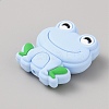 Frog Food Grade Eco-Friendly Silicone Focal Beads SIL-WH0006-29D-2