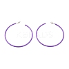 Tarnish Resistant Baking Paint 201 Stainless Steel Half Hoop Earrings EJEW-P185-A01-01-1
