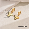 Metal Bird 201 Stainless Steel Hoop Earrings for Women Daily Versatile Jewelry SE6238-3-7