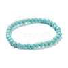 Synthetic Turquoise Beaded Stretch Bracelets BJEW-D446-B-14-2