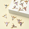 15Pcs 15 Styles Zinc Alloy Enamel Pendants ENAM-YW0003-82-2