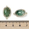 Natural Green Strawberry Quartz Faceted Oval Links G-B126-07G-06-3
