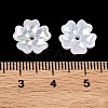 Plating Opaque Acrylic Imitation Shell Bead Cap OACR-P039-03A-3