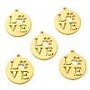 304 Stainless Steel Pendants X-STAS-F231-038G-A-1