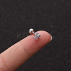 316L Surgical Stainless Steel Micro Pave Clear Cubic Zirconia Clover Cartilage Earrings WG9CD6D-41-1