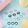 24Pcs 6 Style Spray Painted Zinc Alloy Pendants FIND-PJ0001-23-5