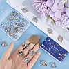 32Pcs 4 Styles Alloy Crystal Rhinestone Connector Charms FIND-SC0007-40-3