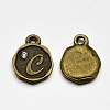 Antique Bronze Plated Alloy Rhinestone Charms ALRI-J152-C-NF-1
