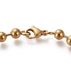 304 Stainless Steel Ball Chain Bracelets X-STAS-I156-22G-2