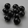 1-Hole Plastic Imitation Pearls Shank Buttons BUTT-WH0028-75C-1