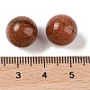 Synthetic Goldstone No Hole Sphere Beads G-K353-04B-25-3