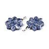 Natural Blue Spot Jasper Pendants G-T144-12J-2