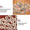 Beech Wooden Round Pieces WOOD-WH0101-32B-4